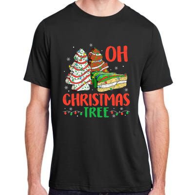 Groovy Oh Christmas Tree Cakes Debbie Becky Jen Cake Lovers Adult ChromaSoft Performance T-Shirt