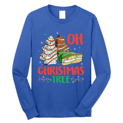 Groovy Oh Christmas Tree Cakes Debbie Becky Jen Cake Lovers Long Sleeve Shirt