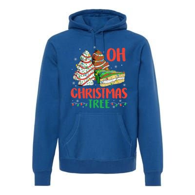 Groovy Oh Christmas Tree Cakes Debbie Becky Jen Cake Lovers Premium Hoodie