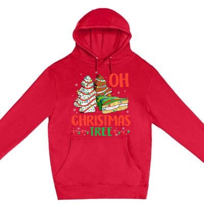 Groovy Oh Christmas Tree Cakes Debbie Becky Jen Cake Lovers Premium Pullover Hoodie