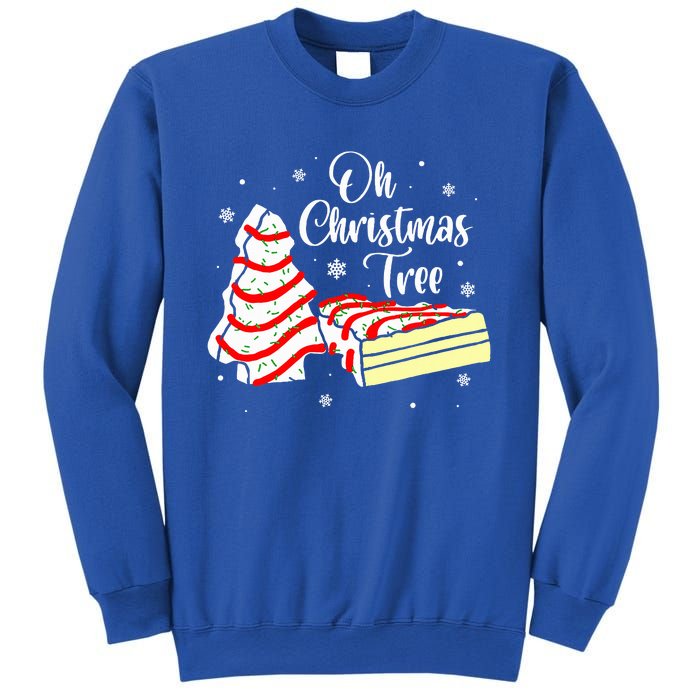 Groovy Oh Christmas Tree Cakes Debbie Becky Jen Cake Lovers Sweatshirt