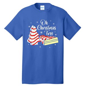 Groovy Oh Christmas Tree Cakes Debbie Becky Jen Cake Lovers Tall T-Shirt