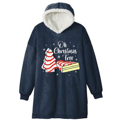 Groovy Oh Christmas Tree Cakes Debbie Becky Jen Cake Lovers Hooded Wearable Blanket