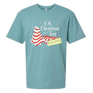 Groovy Oh Christmas Tree Cakes Debbie Becky Jen Cake Lovers Sueded Cloud Jersey T-Shirt