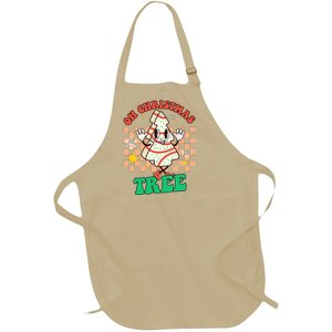 Groovy Oh Christmas Tree Cakes Debbie Becky Jen Cake Lovers Full-Length Apron With Pockets