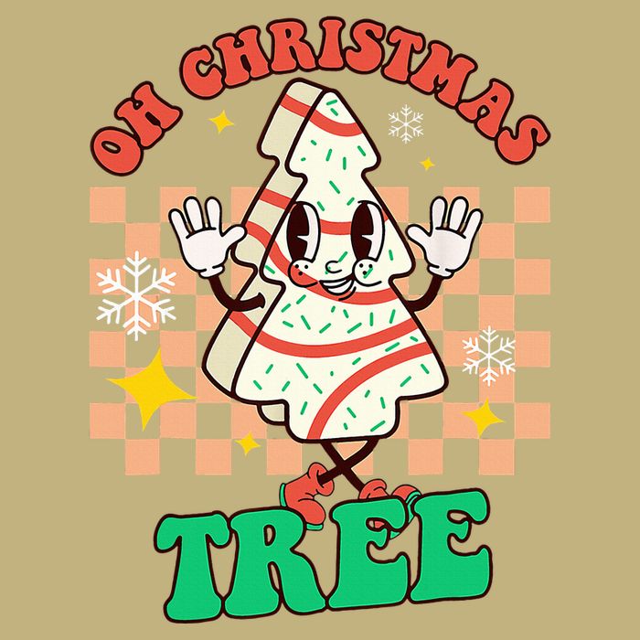 Groovy Oh Christmas Tree Cakes Debbie Becky Jen Cake Lovers Cooling Performance Long Sleeve Crew