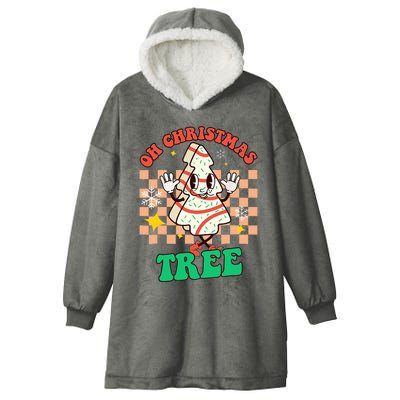 Groovy Oh Christmas Tree Cakes Debbie Becky Jen Cake Lovers Hooded Wearable Blanket