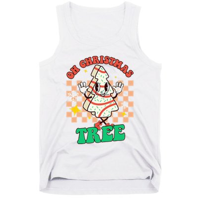 Groovy Oh Christmas Tree Cakes Debbie Becky Jen Cake Lovers Tank Top