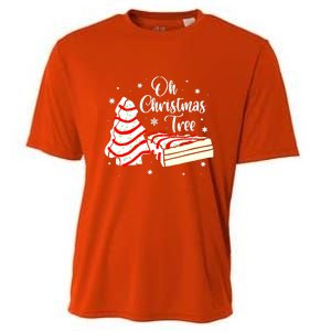 Groovy Oh Christmas Tree Cakes Debbie Becky Jen Cake Lovers Cute Xmas Gift Cooling Performance Crew T-Shirt