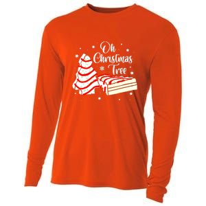 Groovy Oh Christmas Tree Cakes Debbie Becky Jen Cake Lovers Cute Xmas Gift Cooling Performance Long Sleeve Crew