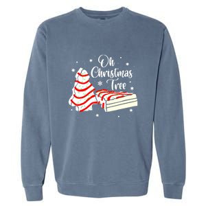 Groovy Oh Christmas Tree Cakes Debbie Becky Jen Cake Lovers Cute Xmas Gift Garment-Dyed Sweatshirt