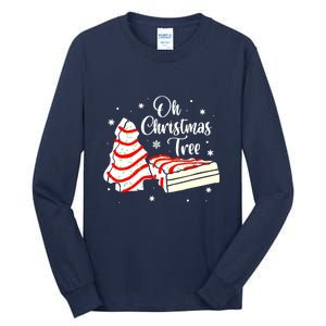 Groovy Oh Christmas Tree Cakes Debbie Becky Jen Cake Lovers Cute Xmas Gift Tall Long Sleeve T-Shirt