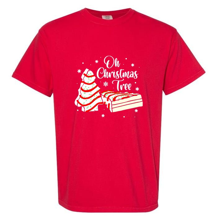 Groovy Oh Christmas Tree Cakes Debbie Becky Jen Cake Lovers Cute Xmas Gift Garment-Dyed Heavyweight T-Shirt