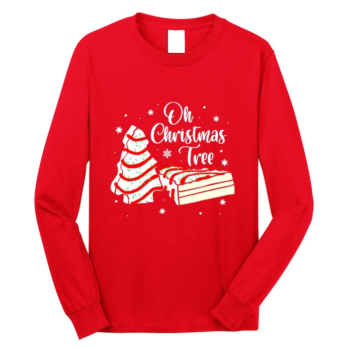 Groovy Oh Christmas Tree Cakes Debbie Becky Jen Cake Lovers Cute Xmas Gift Long Sleeve Shirt