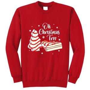 Groovy Oh Christmas Tree Cakes Debbie Becky Jen Cake Lovers Cute Xmas Gift Sweatshirt