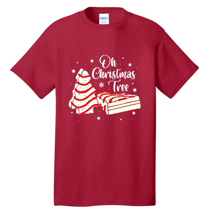 Groovy Oh Christmas Tree Cakes Debbie Becky Jen Cake Lovers Cute Xmas Gift Tall T-Shirt