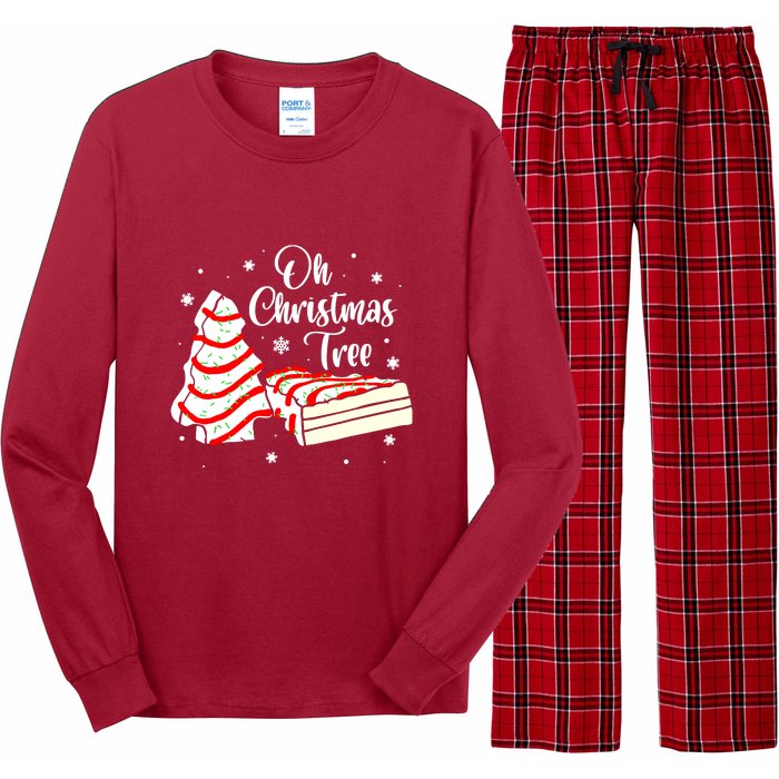 Groovy Oh Christmas Tree Cakes Debbie Becky Jen Cake Lovers Cute Xmas Gift Long Sleeve Pajama Set