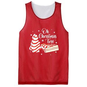 Groovy Oh Christmas Tree Cakes Debbie Becky Jen Cake Lovers Cute Xmas Gift Mesh Reversible Basketball Jersey Tank