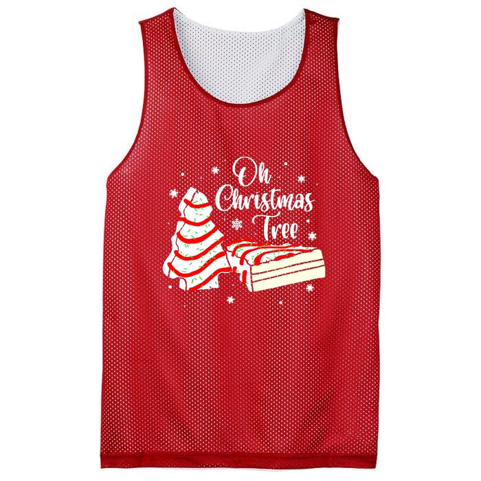 Groovy Oh Christmas Tree Cakes Debbie Becky Jen Cake Lovers Cute Xmas Gift Mesh Reversible Basketball Jersey Tank