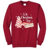 Groovy Oh Christmas Tree Cakes Debbie Becky Jen Cake Lovers Cute Xmas Gift Tall Sweatshirt