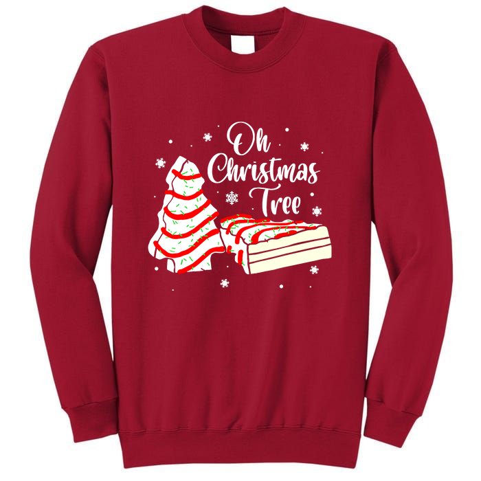 Groovy Oh Christmas Tree Cakes Debbie Becky Jen Cake Lovers Cute Xmas Gift Tall Sweatshirt