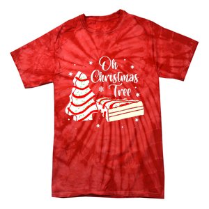 Groovy Oh Christmas Tree Cakes Debbie Becky Jen Cake Lovers Cute Xmas Gift Tie-Dye T-Shirt