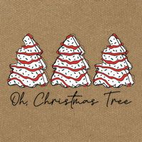 Groovy Oh Christmas Tree Xmas Lights Funny Tree Cakes Debbie  Cotton Canvas Backpack