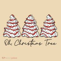 Groovy Oh Christmas Tree Xmas Lights Funny Tree Cakes Debbie  Zip Tote Bag