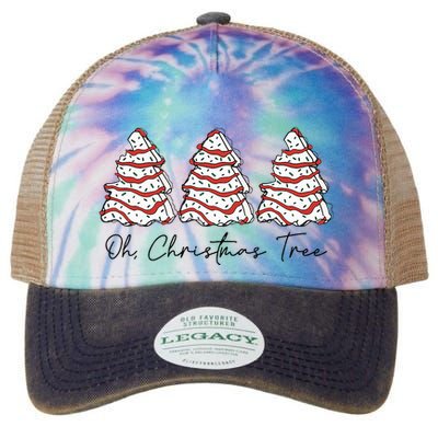 Groovy Oh Christmas Tree Xmas Lights Funny Tree Cakes Debbie  Legacy Tie Dye Trucker Hat