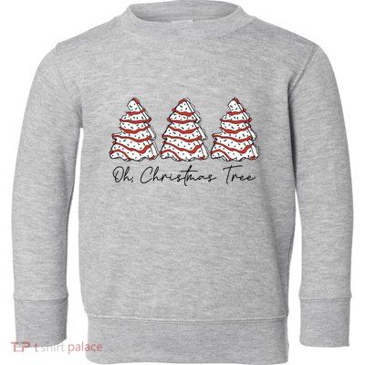 Groovy Oh Christmas Tree Xmas Lights Funny Tree Cakes Debbie  Toddler Sweatshirt