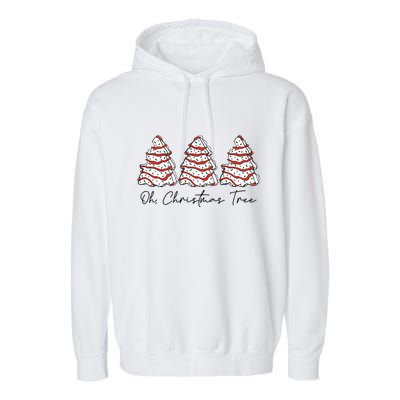 Groovy Oh Christmas Tree Xmas Lights Funny Tree Cakes Debbie  Garment-Dyed Fleece Hoodie