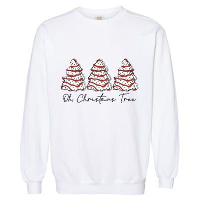 Groovy Oh Christmas Tree Xmas Lights Funny Tree Cakes Debbie  Garment-Dyed Sweatshirt