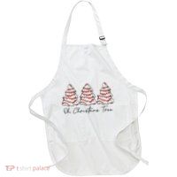 Groovy Oh Christmas Tree Xmas Lights Funny Tree Cakes Debbie  Apron