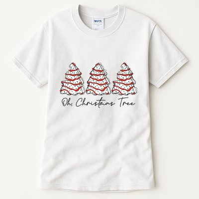 Groovy Oh Christmas Tree Xmas Lights Funny Tree Cakes Debbie  Tall T-Shirt