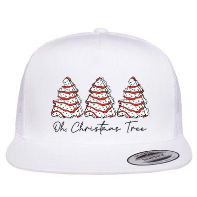 Groovy Oh Christmas Tree Xmas Lights Funny Tree Cakes Debbie  Flatbill Hat