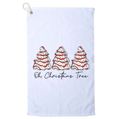 Groovy Oh Christmas Tree Xmas Lights Funny Tree Cakes Debbie  Golf Towel