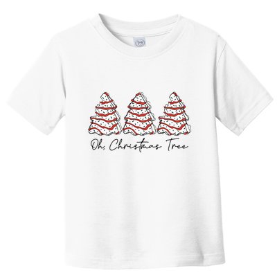 Groovy Oh Christmas Tree Xmas Lights Funny Tree Cakes Debbie  Toddler T-Shirt