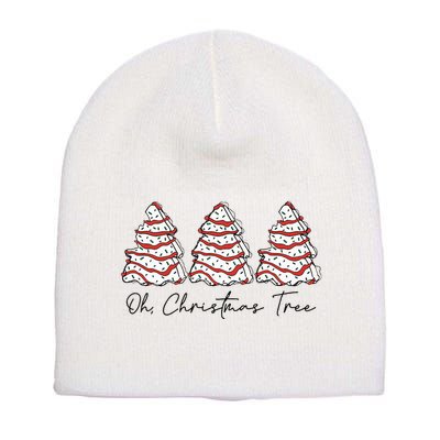 Groovy Oh Christmas Tree Xmas Lights Funny Tree Cakes Debbie  Short Acrylic Beanie