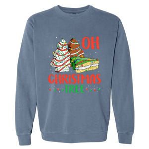 Groovy Oh Christmas Tree Cakes Debbie Becky Jen Cake Lovers Garment-Dyed Sweatshirt