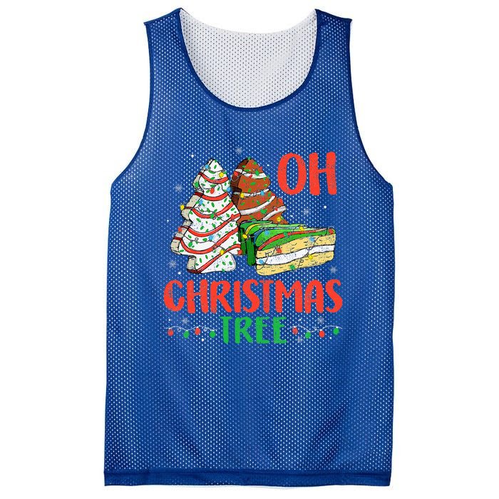 Groovy Oh Christmas Tree Cakes Debbie Becky Jen Cake Lovers Mesh Reversible Basketball Jersey Tank