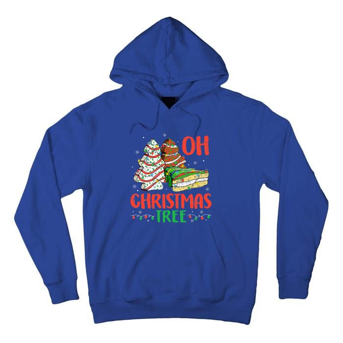 Groovy Oh Christmas Tree Cakes Debbie Becky Jen Cake Lovers Tall Hoodie