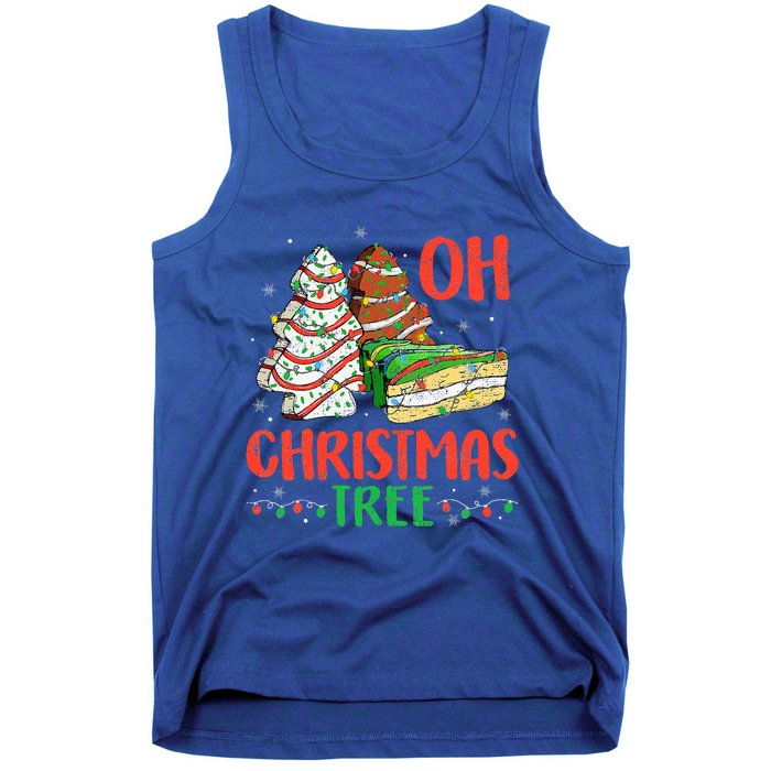 Groovy Oh Christmas Tree Cakes Debbie Becky Jen Cake Lovers Tank Top