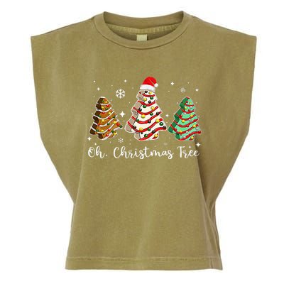 Groovy Oh Christmas Tree Cakes Debbie Becky Jen Cake Lovers Garment-Dyed Women's Muscle Tee