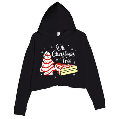 Groovy Oh Christmas Tree Cakes Debbie Becky Jen Cake Lovers Crop Fleece Hoodie