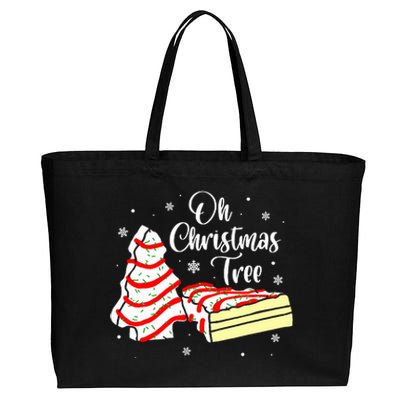 Groovy Oh Christmas Tree Cakes Debbie Becky Jen Cake Lovers Cotton Canvas Jumbo Tote