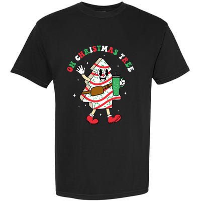 Groovy Oh Christmas Tree Cakes Debbie Becky Jen Cake Lovers Garment-Dyed Heavyweight T-Shirt