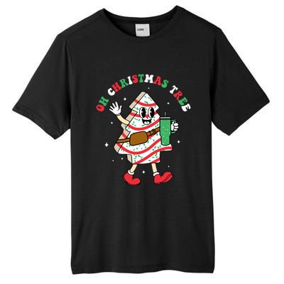 Groovy Oh Christmas Tree Cakes Debbie Becky Jen Cake Lovers Tall Fusion ChromaSoft Performance T-Shirt