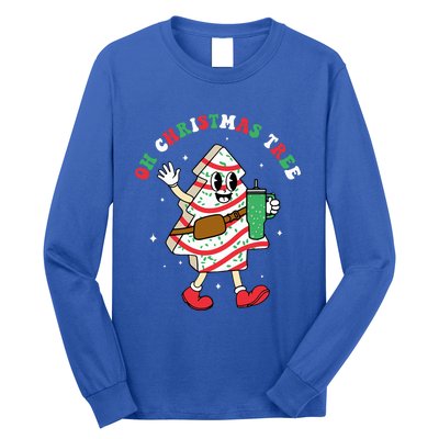 Groovy Oh Christmas Tree Cakes Debbie Becky Jen Cake Lovers Long Sleeve Shirt