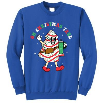 Groovy Oh Christmas Tree Cakes Debbie Becky Jen Cake Lovers Sweatshirt