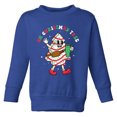 Groovy Oh Christmas Tree Cakes Debbie Becky Jen Cake Lovers Toddler Sweatshirt